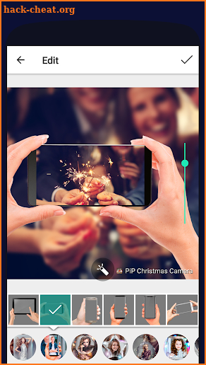 PiP Christmas Camera New Year photo frame 2019 screenshot