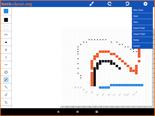 Pipa Knitting Chart - Knitting Chart Designer screenshot
