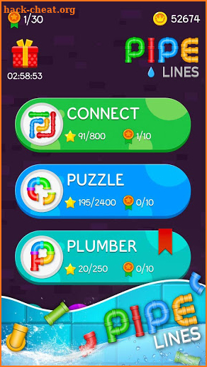Pipe Lines Puzzle screenshot