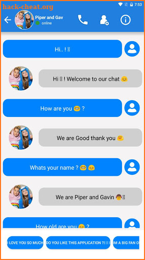 Piper and Gavin Call Fake screenshot
