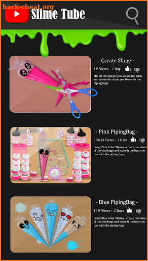 Piping Bags - Makeup Slime Mix screenshot