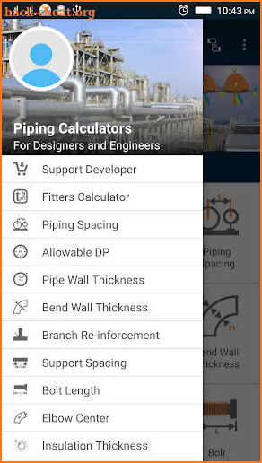 Piping Calculators Free screenshot