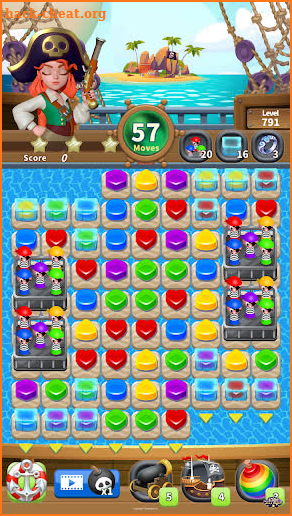 Pirate Jewel Quest - Match 3 Puzzle screenshot