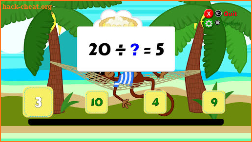 Pirate Monkey Math Flash screenshot