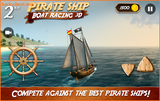Pirate Ship Boat Racing 3D screenshot