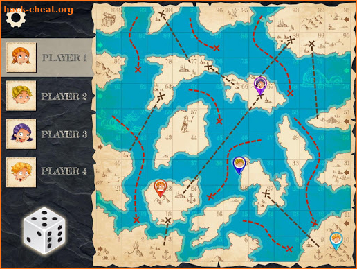 Pirate treasure hunt - Simple board game for kids screenshot