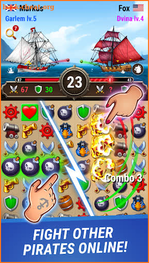 Pirates & Puzzles - PVP League screenshot