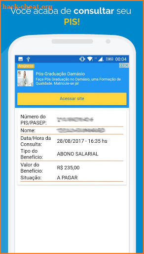 PIS - Saldo, Consulta, Abono screenshot