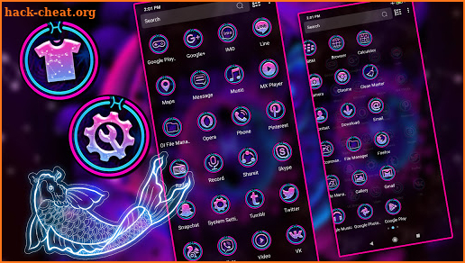 Pisces Zodiac Launcher Theme screenshot