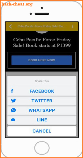 Piso Fare App for CebuPac screenshot
