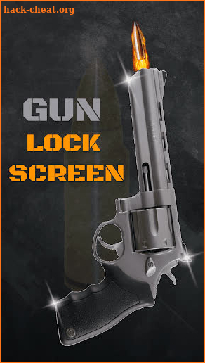 Pistol gunshot lock screen Simulator screenshot