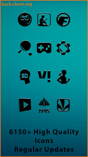 Pitch Black - Frameless Icons screenshot