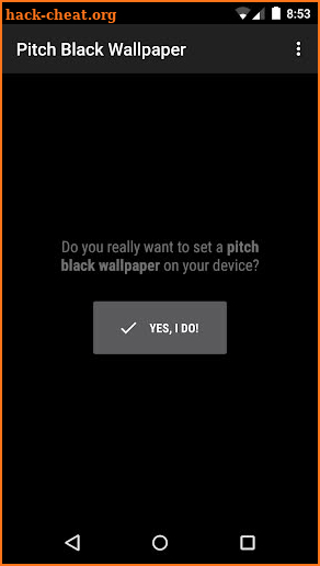 Pitch Black Wallpaper screenshot