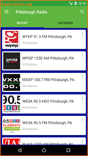 Pittsburgh Radio Stations screenshot