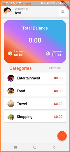 Pivot Expenses Tracker screenshot