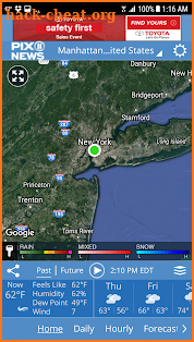 PIX 11 New York City Weather screenshot