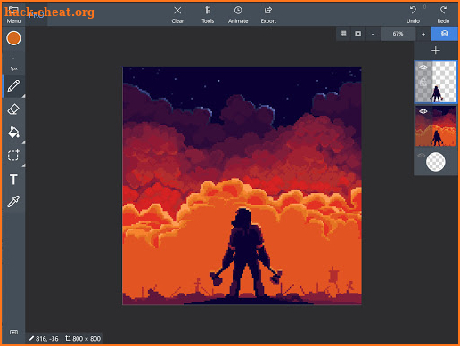Pix2D - Pixel art studio screenshot