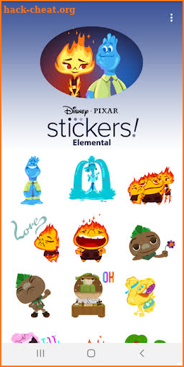 Pixar Stickers: Elemental screenshot