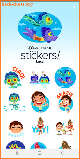Pixar Stickers: Luca screenshot