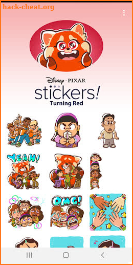 Pixar Stickers: Turning Red screenshot
