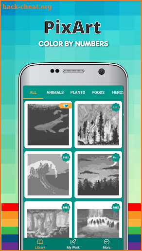 PixArt - Color by Number Sandbox Coloring Pages screenshot