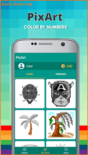 PixArt - Color by Number Sandbox Coloring Pages screenshot