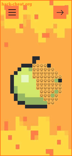 Pixel Art ASMR - pop to color fruits screenshot