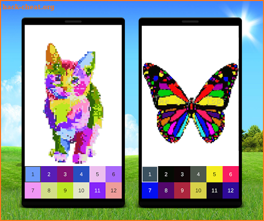Pixel Art Baby Animals: Color by Number screenshot