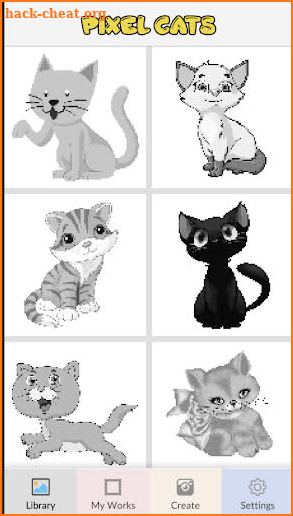 Pixel Art Cats - Color By Number screenshot