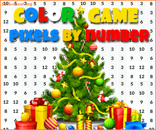 Pixel Art Christmas: Color By Number Santa Claus screenshot