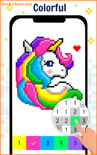 Pixel Art Color by number - Coloring Book Games screenshot