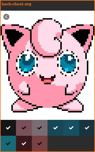Pixel art Coloring by numbers for Pokemons screenshot