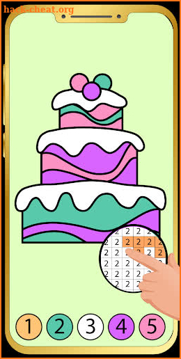 Pixel Art Dessert - Color by number screenshot