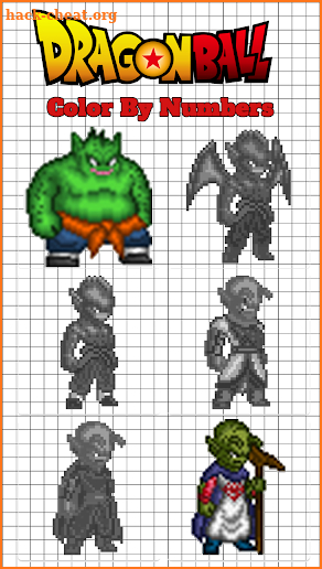 Pixel Art Dragon ball Color by Number screenshot