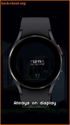Pixel Art Forest Watch Face screenshot
