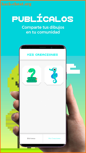 Pixel Art - Juego de colorear por números animales screenshot