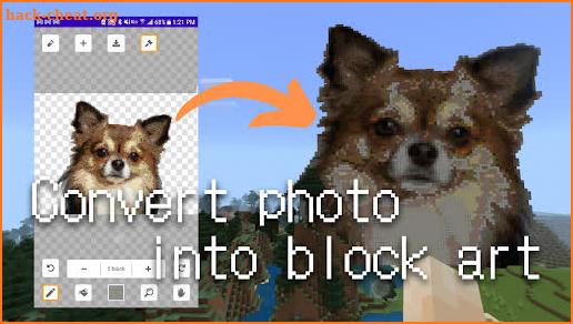 Pixel art maker for minecraft screenshot