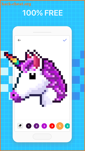 Pixel Art - Number Coloring games screenshot