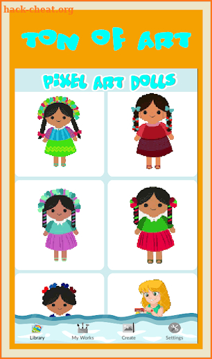 Pixel Art Surprise Dolls, LoL Color By Number screenshot
