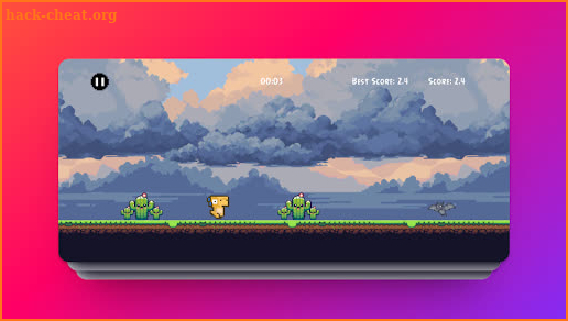 Pixel Dino Runner 2D screenshot