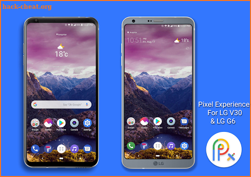 Pixel Experience Theme for LG V30 LG G6 screenshot