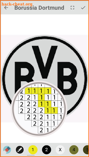 Pixel football logos : Sandbox color by numbers screenshot