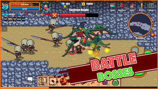 Pixel Knights Online 2D MMORPG MMO RPG screenshot