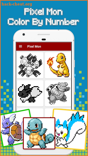 Pixel Mon – Poké Coloring by Number screenshot