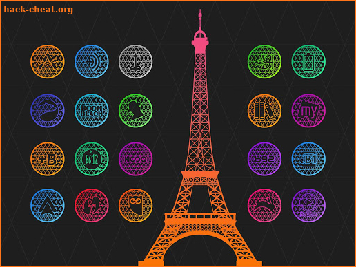 Pixel Net - Neon Icon Pack screenshot