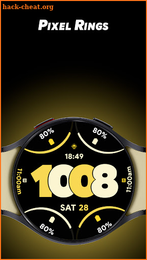 Pixel Rings - Watch face screenshot