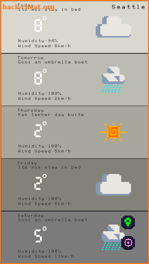 Pixel Weather screenshot