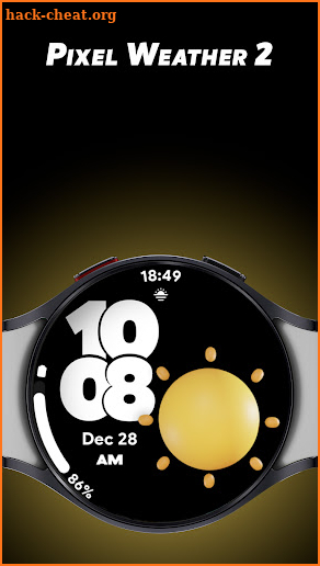 Pixel Weather 2 - Watch face screenshot