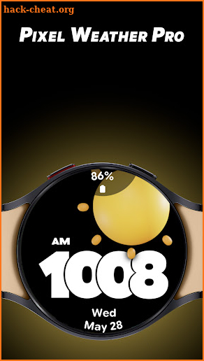 Pixel Weather Pro - Watch face screenshot