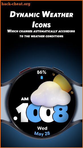 Pixel Weather Pro - Watch face screenshot